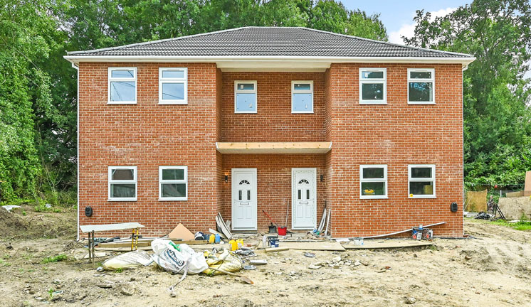 housing development image after retouching